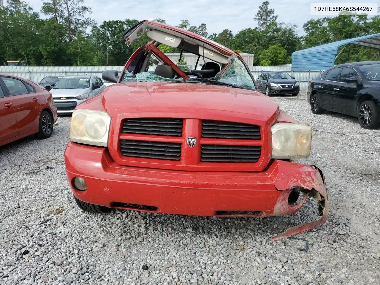 2006 Dodge Dakota Quad Laramie VIN: 1D7HE58K46S544267 Lot: 55585165