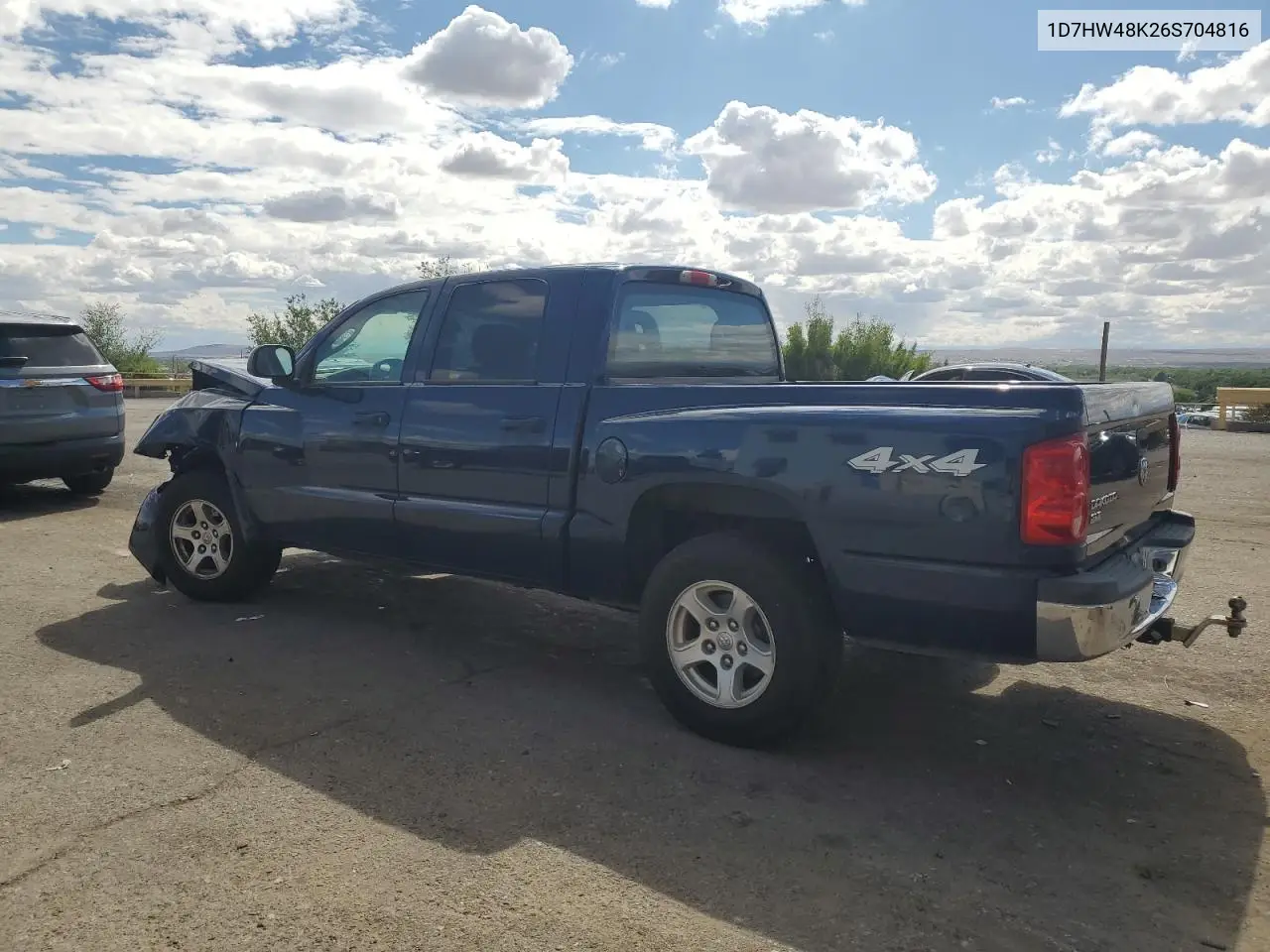 2006 Dodge Dakota Quad Slt VIN: 1D7HW48K26S704816 Lot: 56071985
