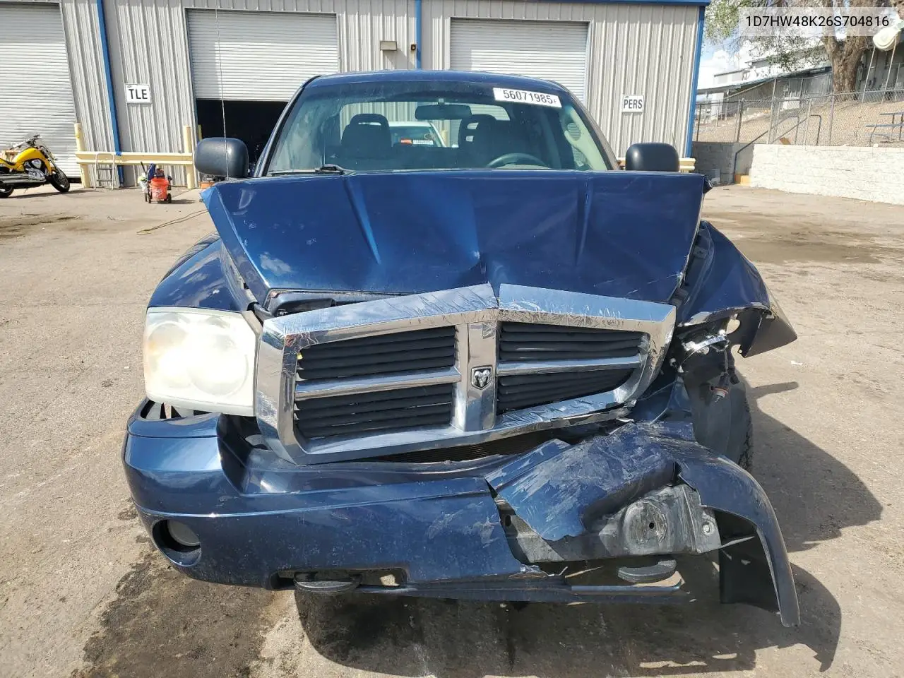 2006 Dodge Dakota Quad Slt VIN: 1D7HW48K26S704816 Lot: 56071985