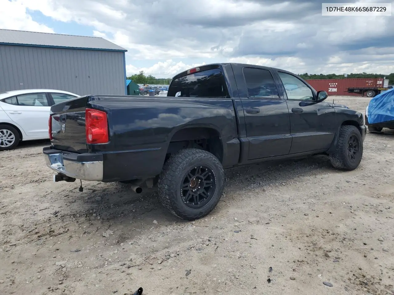 2006 Dodge Dakota Quad Slt VIN: 1D7HE48K66S687229 Lot: 56238735