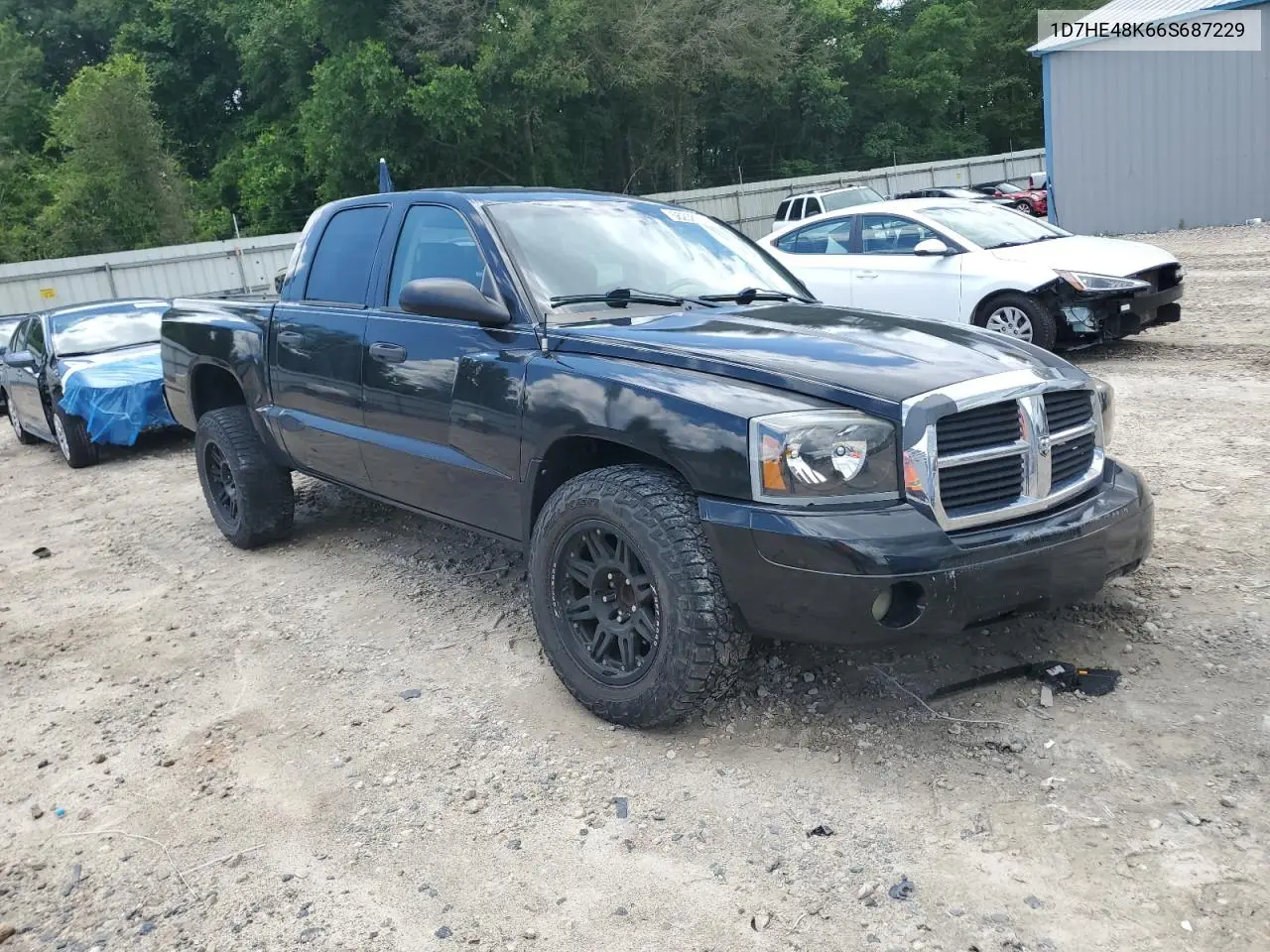 2006 Dodge Dakota Quad Slt VIN: 1D7HE48K66S687229 Lot: 56238735