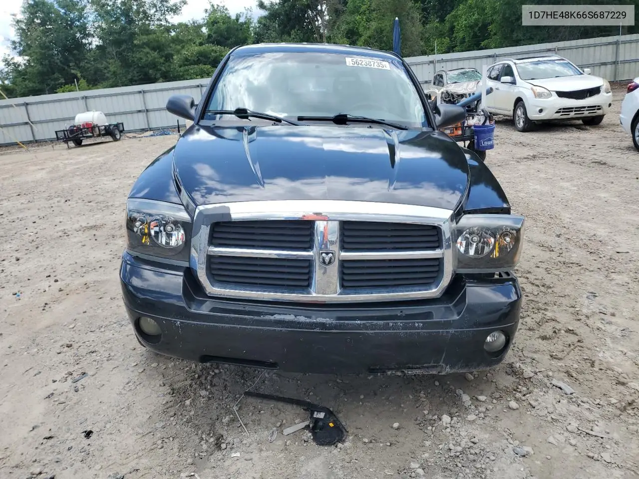 2006 Dodge Dakota Quad Slt VIN: 1D7HE48K66S687229 Lot: 56238735