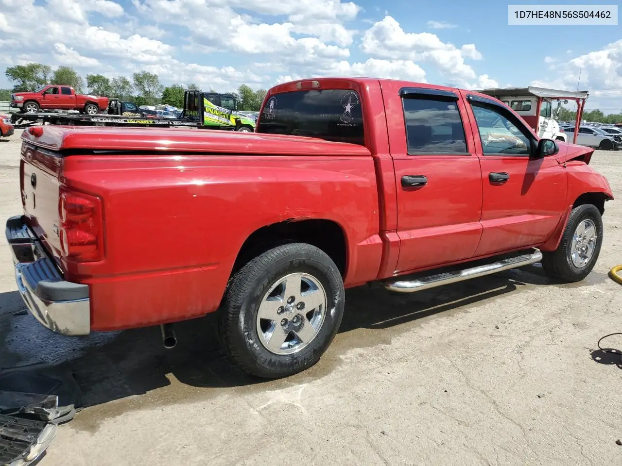 2006 Dodge Dakota Quad Slt VIN: 1D7HE48N56S504462 Lot: 56487105