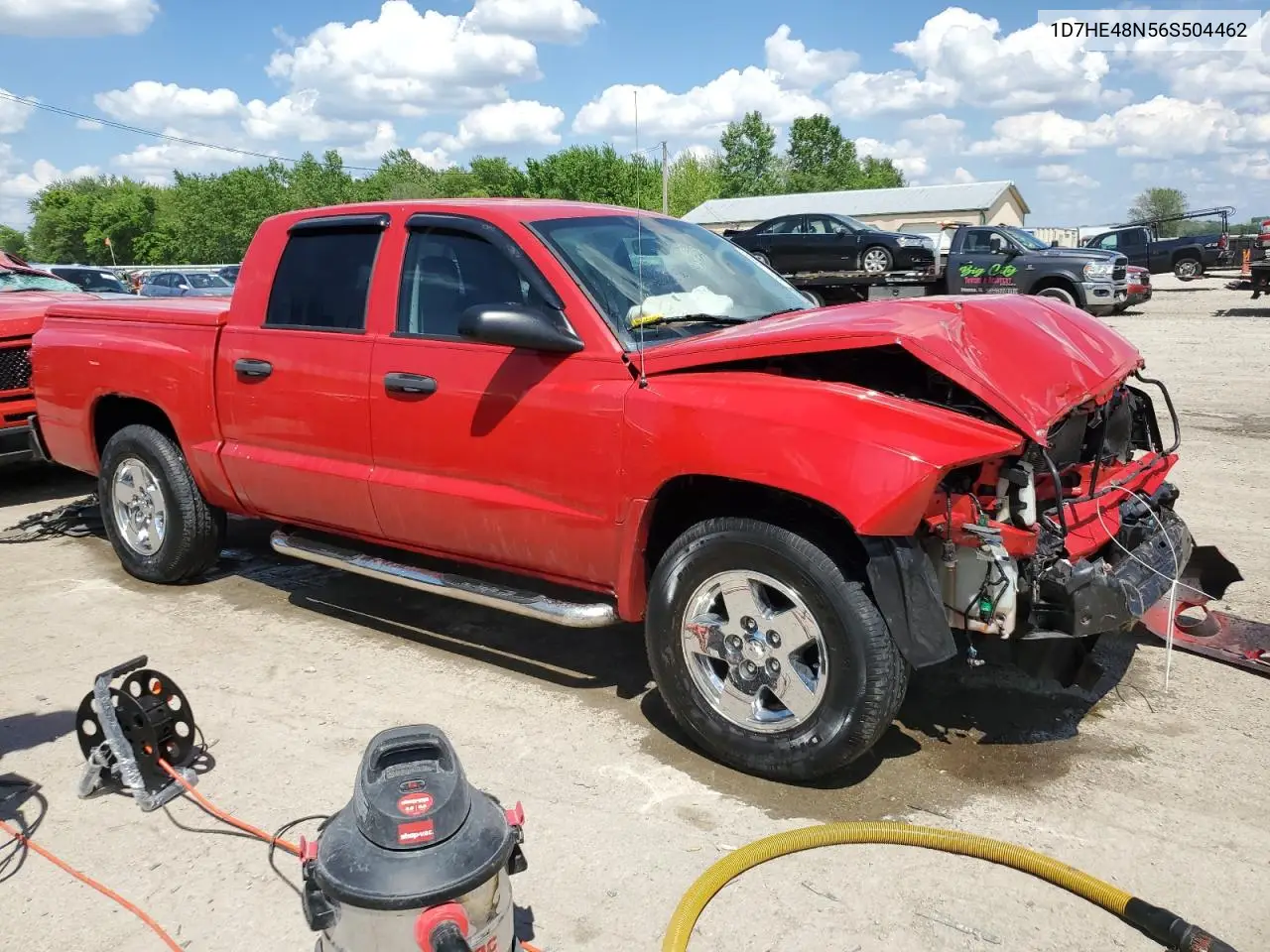 2006 Dodge Dakota Quad Slt VIN: 1D7HE48N56S504462 Lot: 56487105