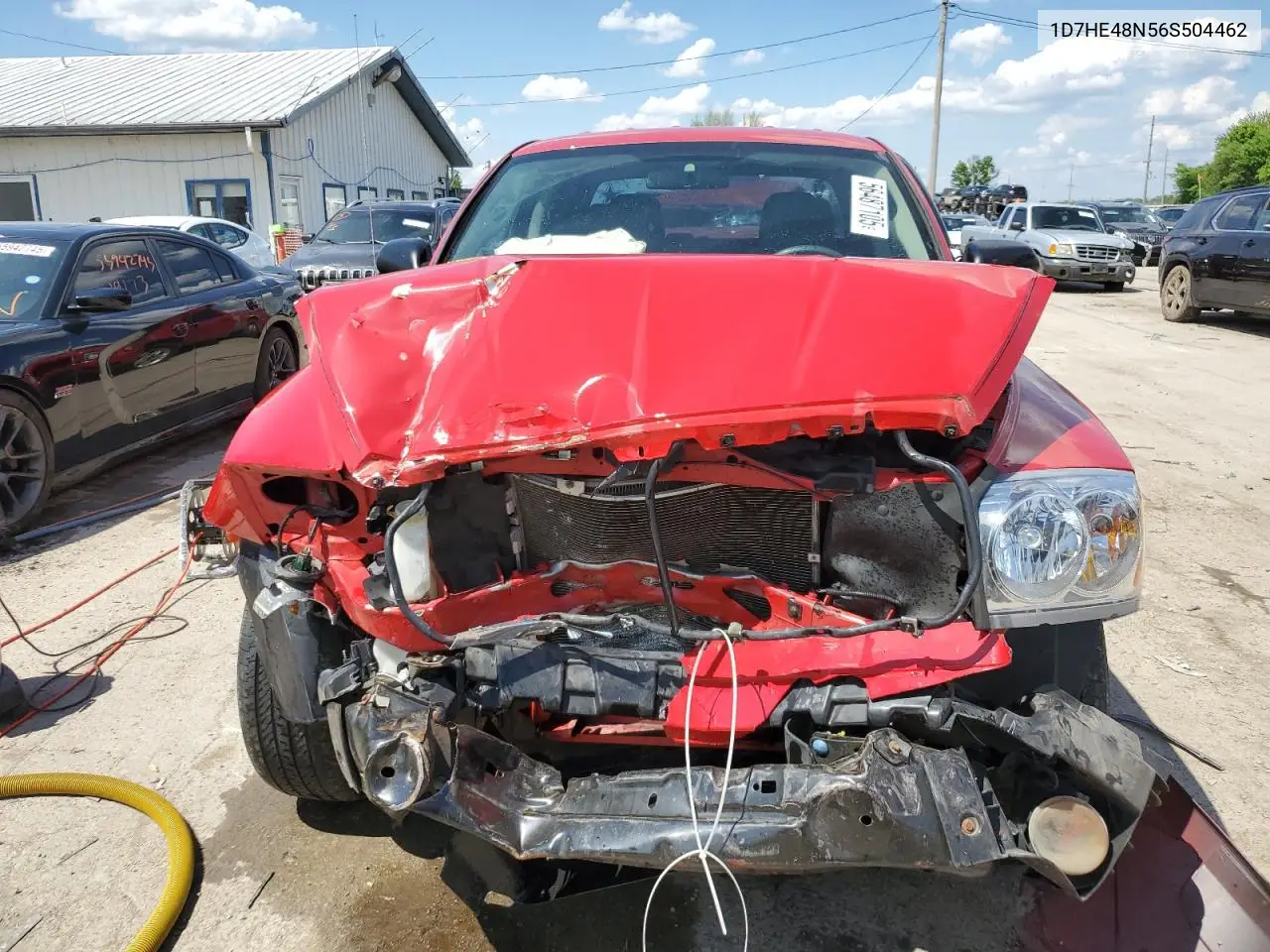 2006 Dodge Dakota Quad Slt VIN: 1D7HE48N56S504462 Lot: 56487105