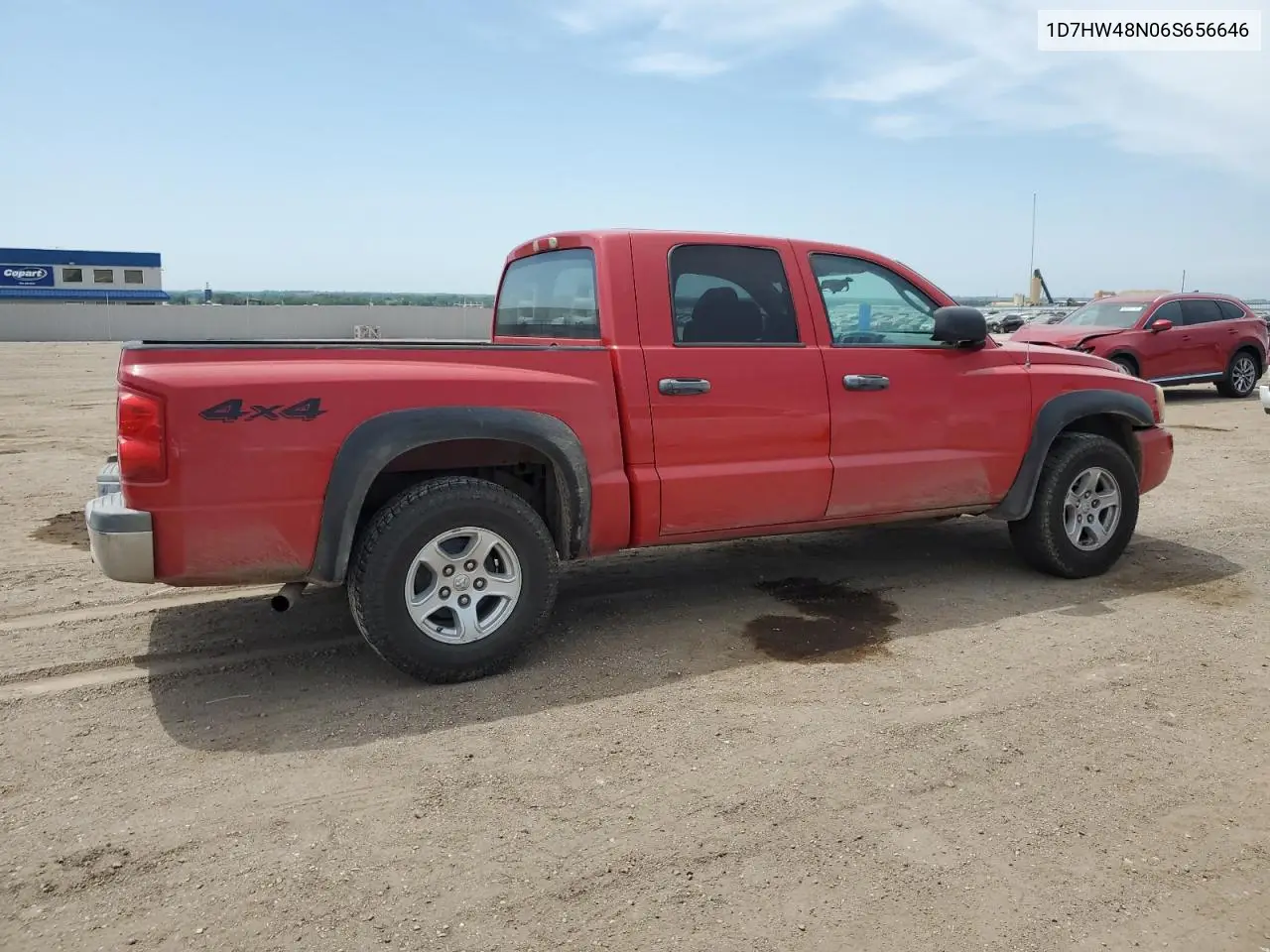 2006 Dodge Dakota Quad Slt VIN: 1D7HW48N06S656646 Lot: 60980315