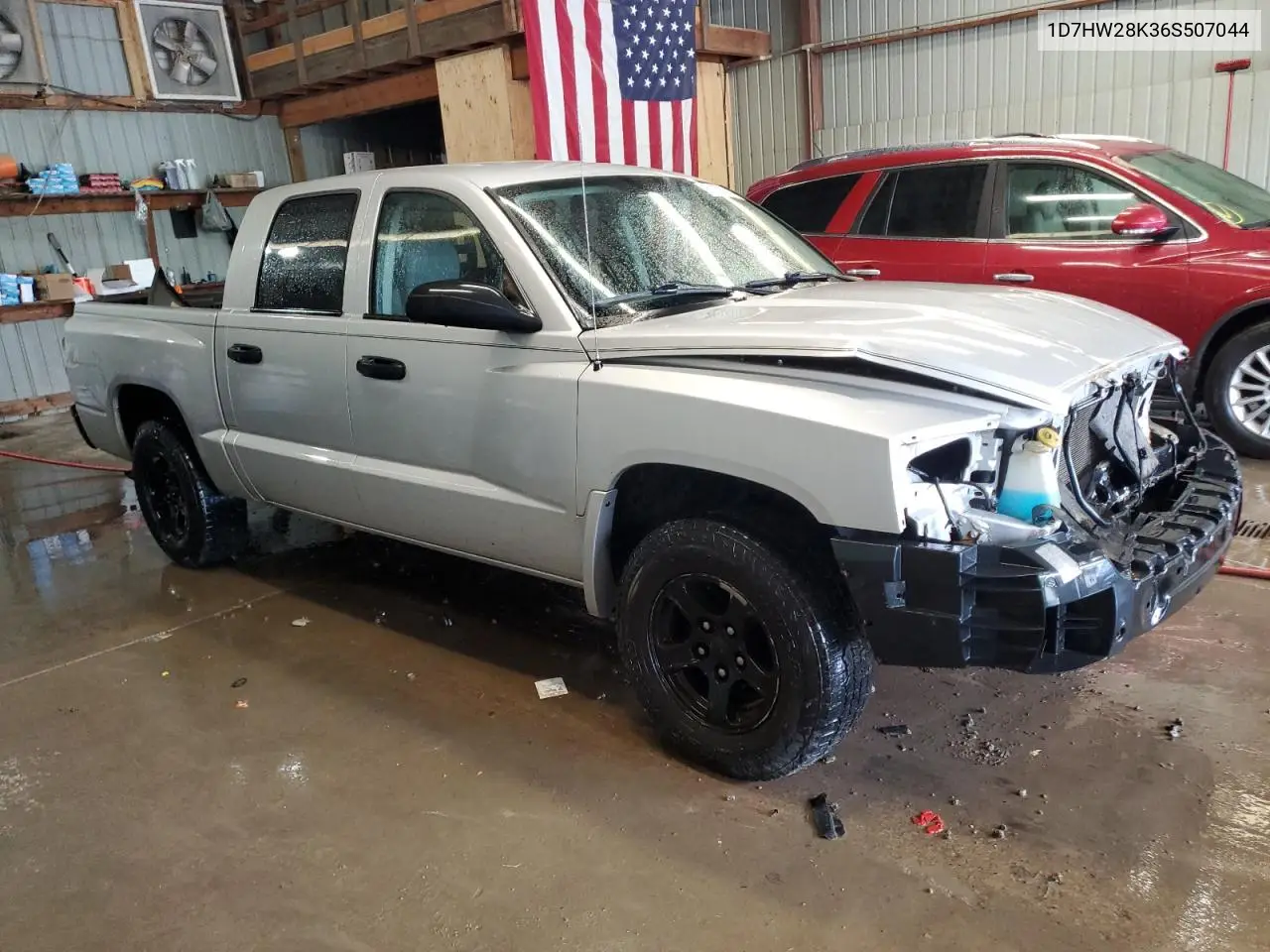 2006 Dodge Dakota Quad VIN: 1D7HW28K36S507044 Lot: 61255725