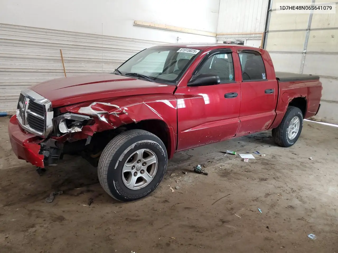 2006 Dodge Dakota Quad Slt VIN: 1D7HE48N06S641079 Lot: 61915825