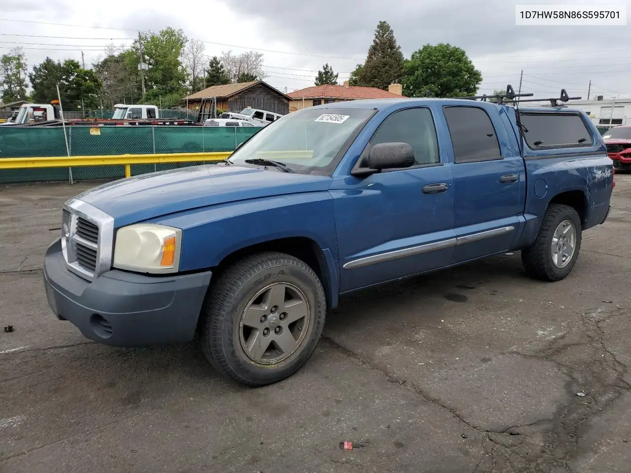 2006 Dodge Dakota Quad Laramie VIN: 1D7HW58N86S595701 Lot: 62154505