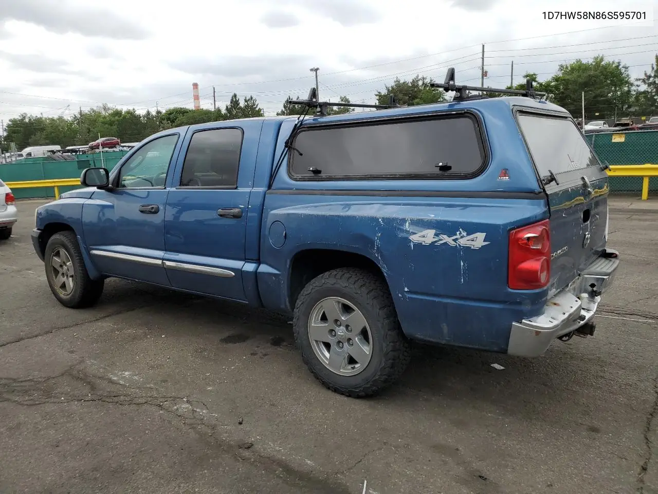 2006 Dodge Dakota Quad Laramie VIN: 1D7HW58N86S595701 Lot: 62154505