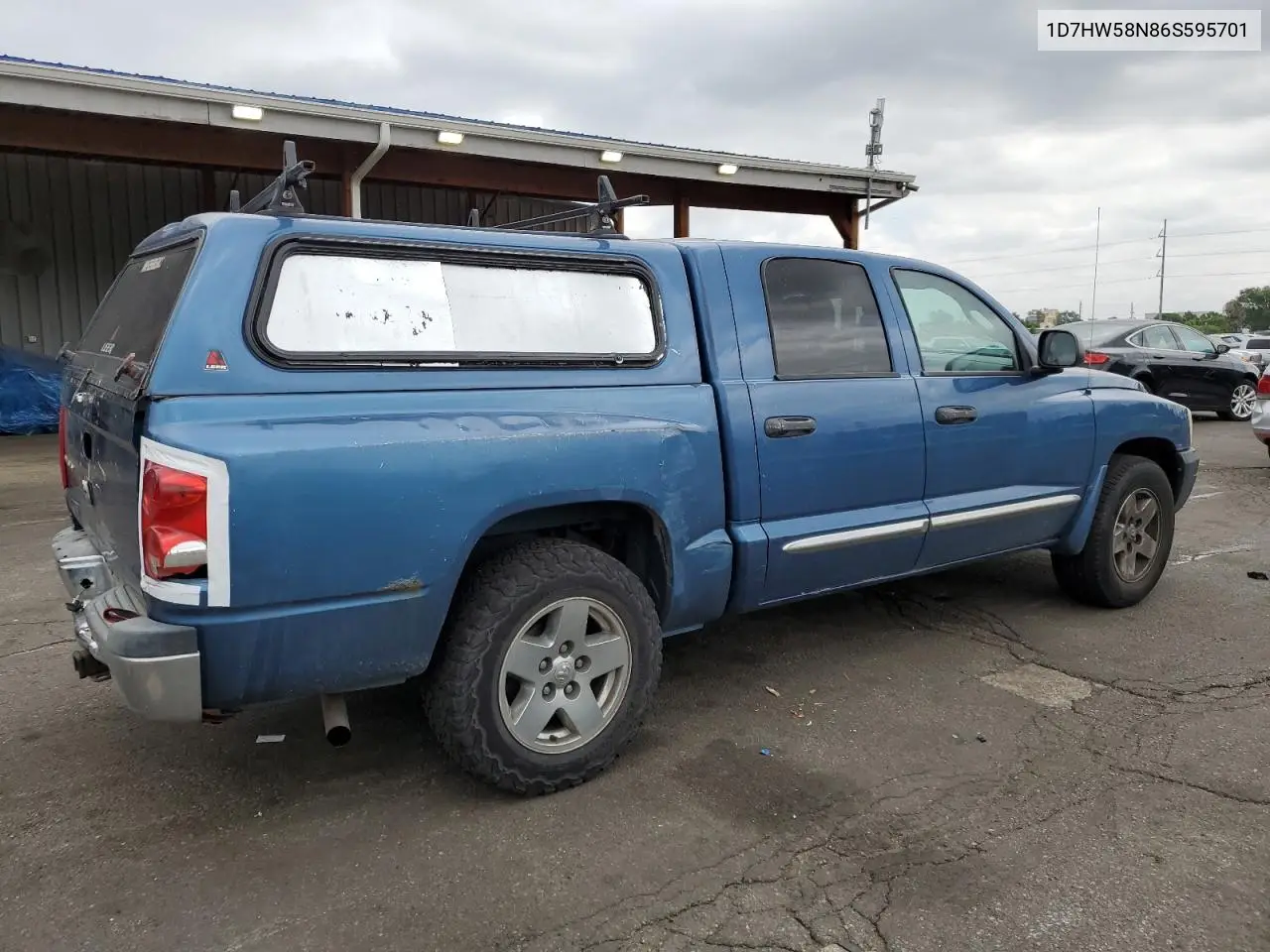 2006 Dodge Dakota Quad Laramie VIN: 1D7HW58N86S595701 Lot: 62154505
