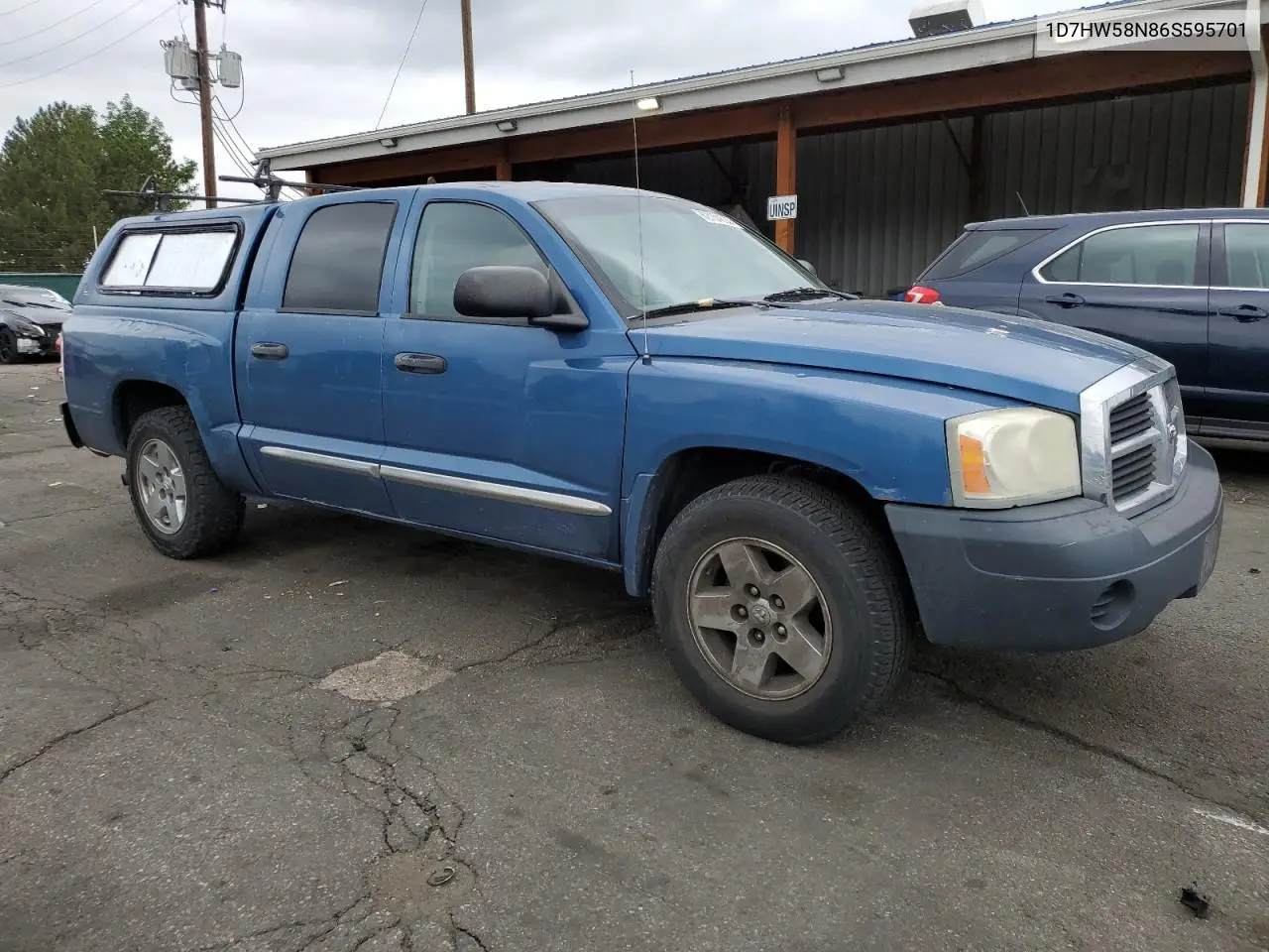 2006 Dodge Dakota Quad Laramie VIN: 1D7HW58N86S595701 Lot: 62154505