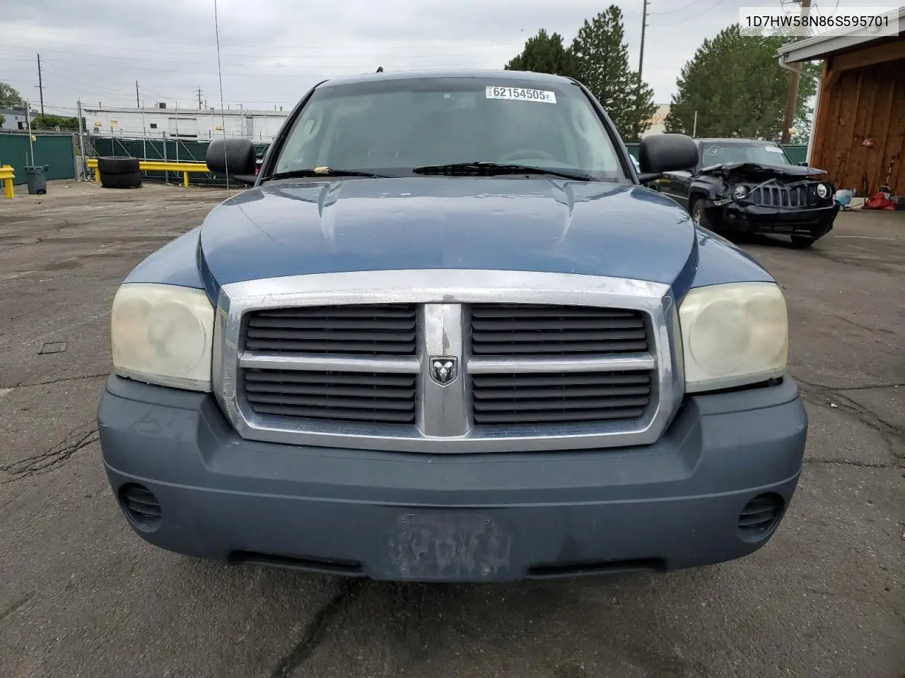 2006 Dodge Dakota Quad Laramie VIN: 1D7HW58N86S595701 Lot: 62154505