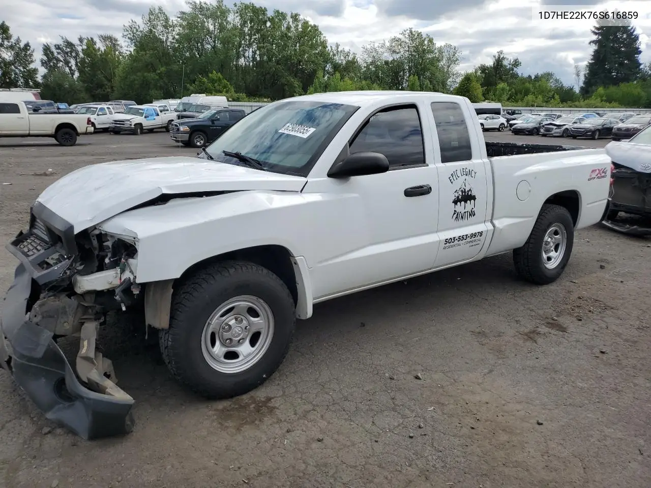 2006 Dodge Dakota St VIN: 1D7HE22K76S616859 Lot: 62903055