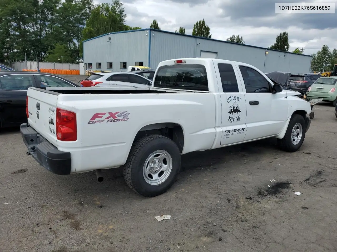2006 Dodge Dakota St VIN: 1D7HE22K76S616859 Lot: 62903055