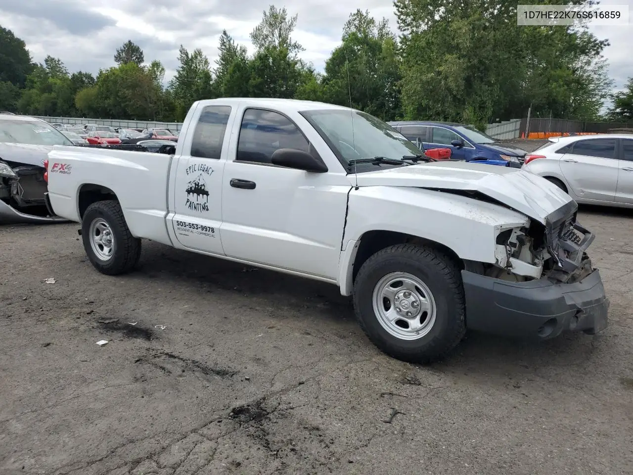 2006 Dodge Dakota St VIN: 1D7HE22K76S616859 Lot: 62903055