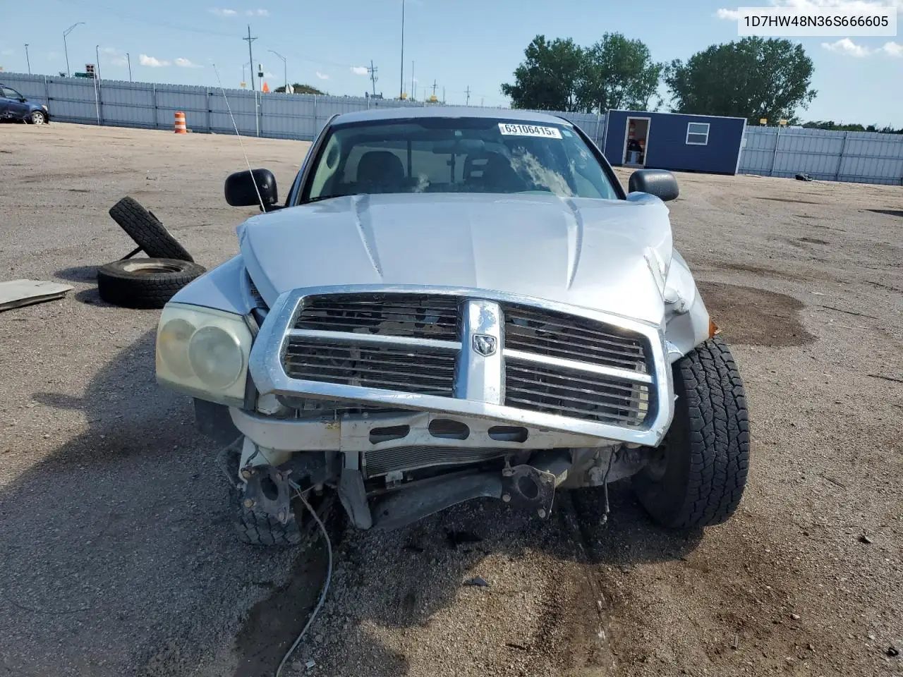 2006 Dodge Dakota Quad Slt VIN: 1D7HW48N36S666605 Lot: 63106415