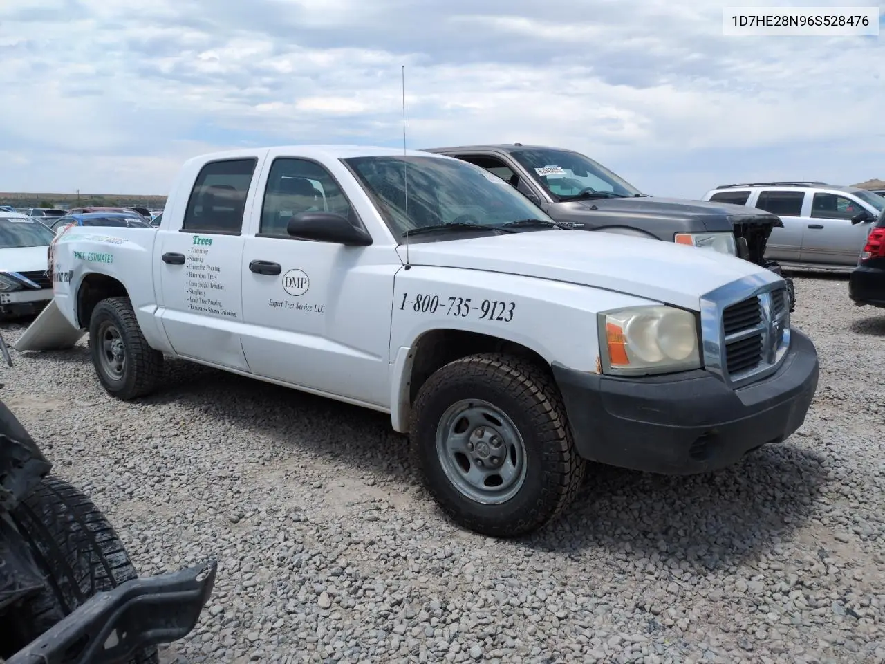 2006 Dodge Dakota Quad VIN: 1D7HE28N96S528476 Lot: 63207085