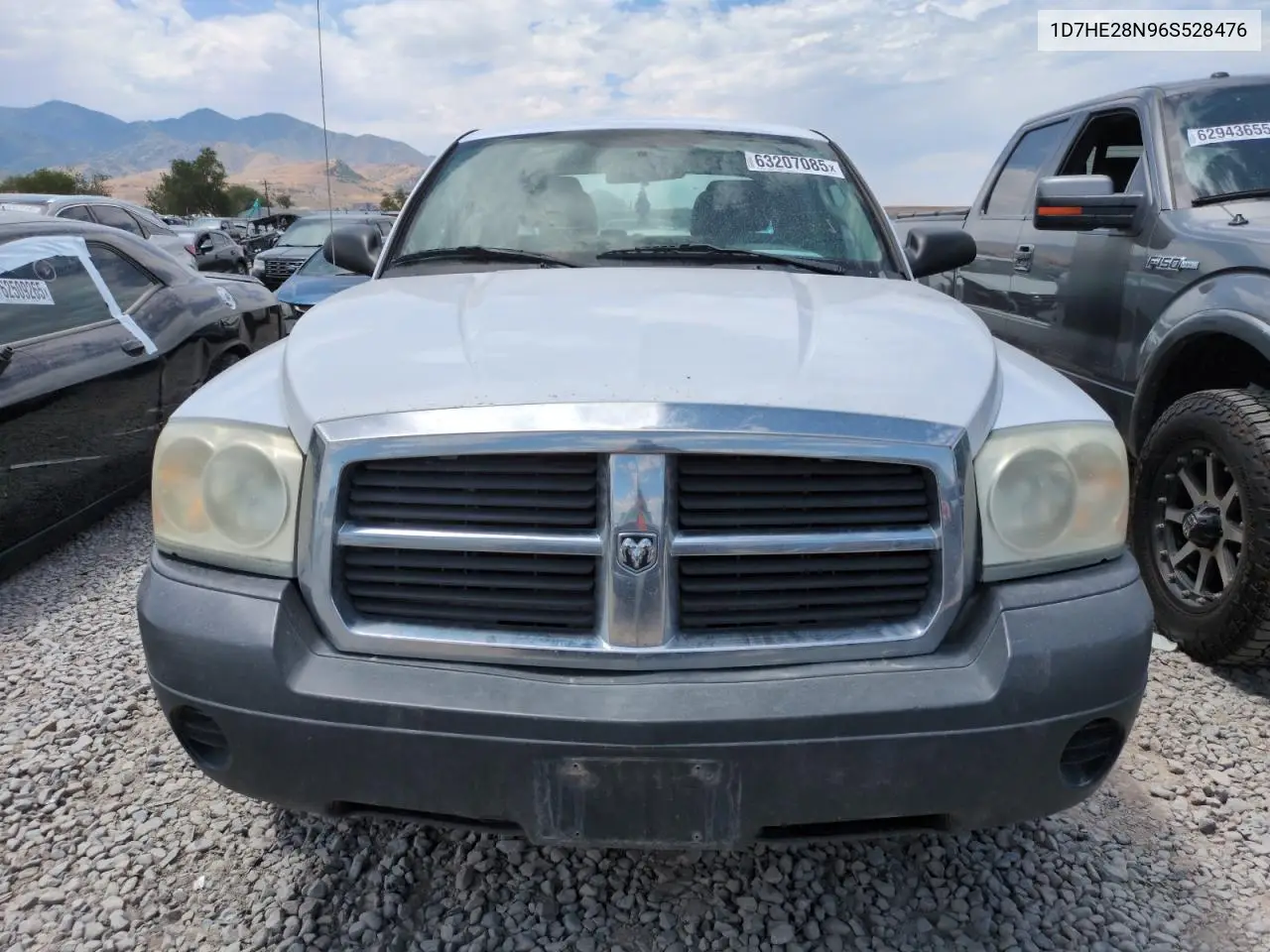 2006 Dodge Dakota Quad VIN: 1D7HE28N96S528476 Lot: 63207085