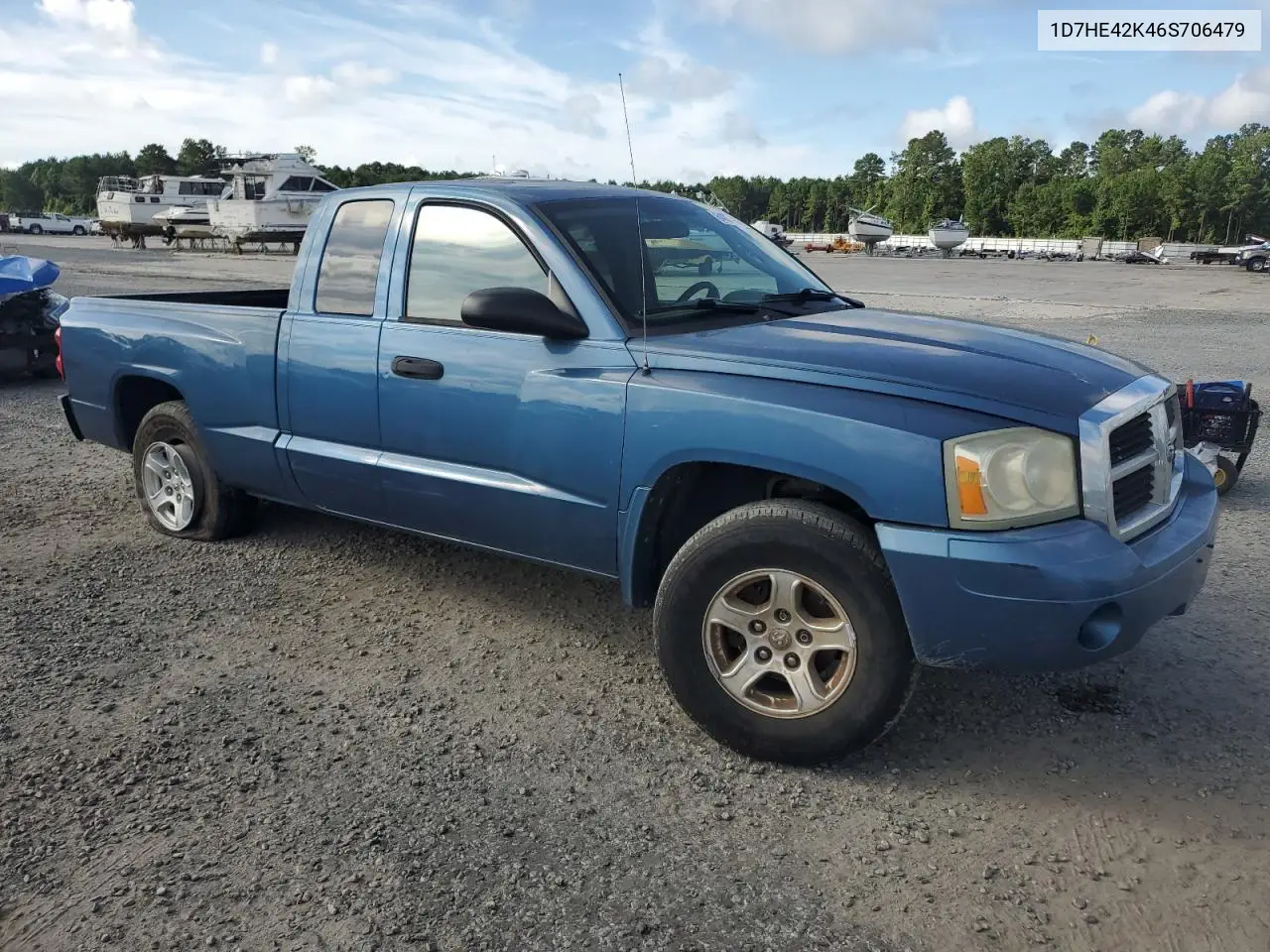 2006 Dodge Dakota Slt VIN: 1D7HE42K46S706479 Lot: 64039925