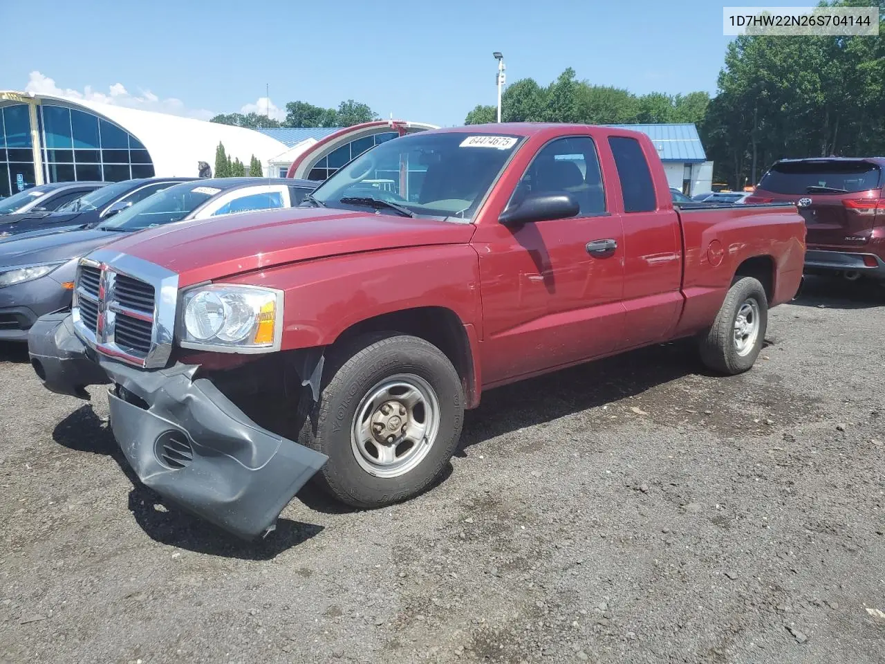2006 Dodge Dakota St VIN: 1D7HW22N26S704144 Lot: 64474675