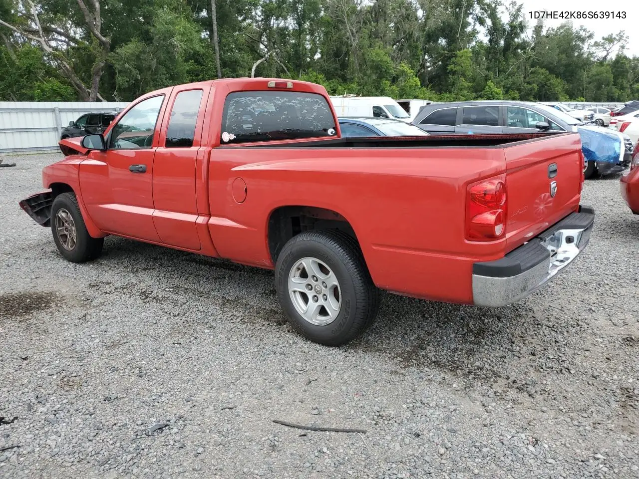 2006 Dodge Dakota Slt VIN: 1D7HE42K86S639143 Lot: 64590995
