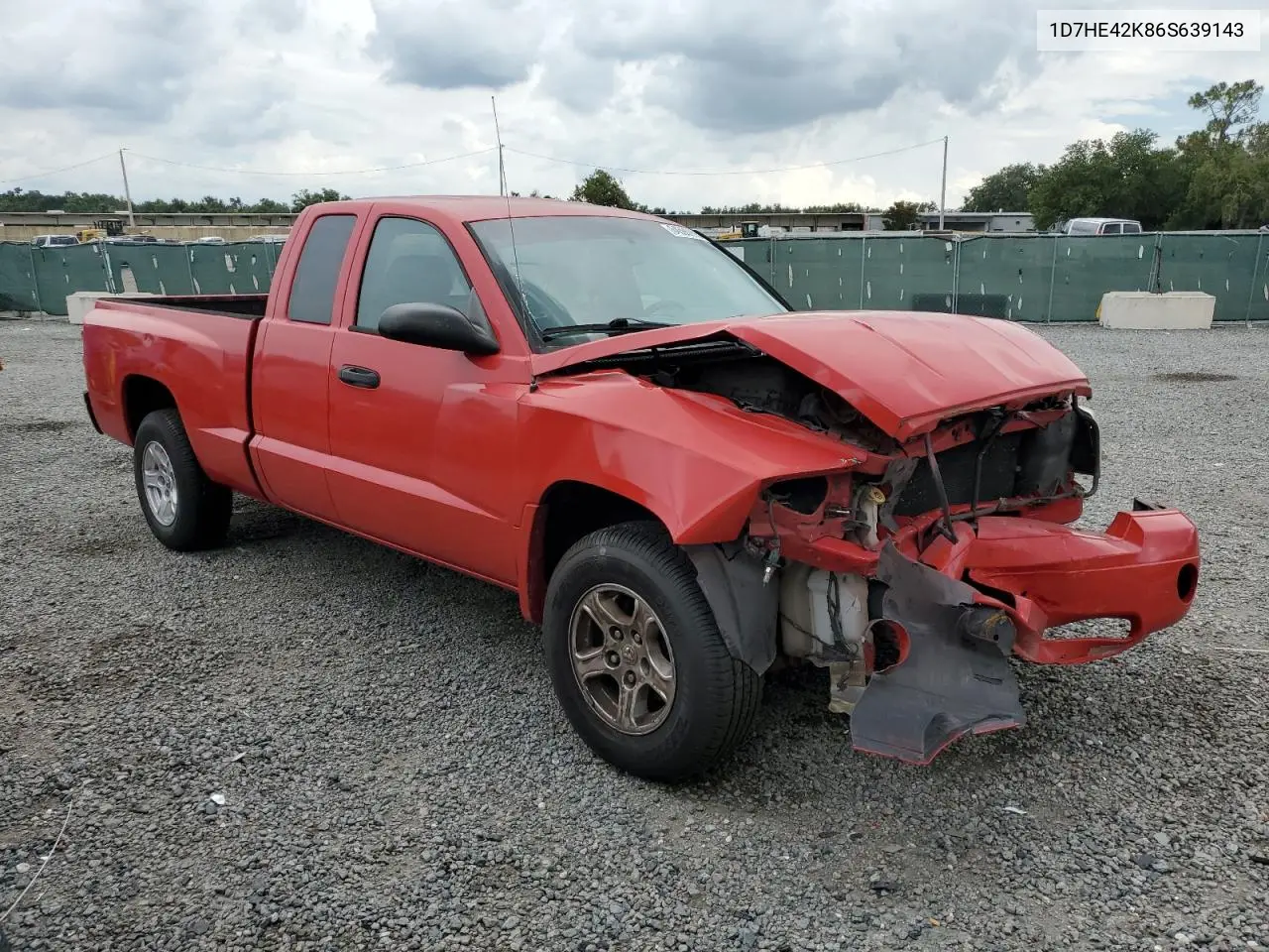 2006 Dodge Dakota Slt VIN: 1D7HE42K86S639143 Lot: 64590995