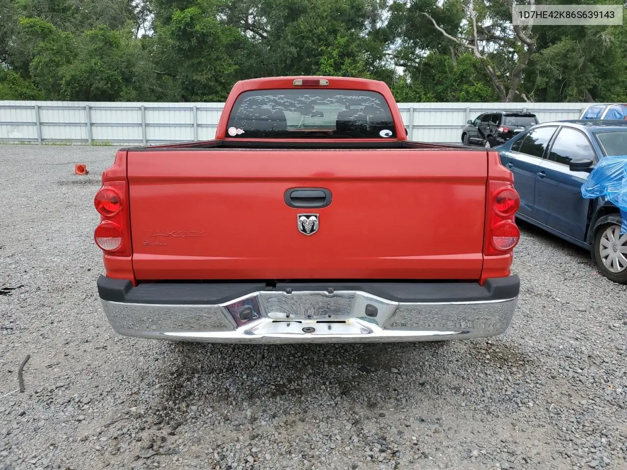 2006 Dodge Dakota Slt VIN: 1D7HE42K86S639143 Lot: 64590995