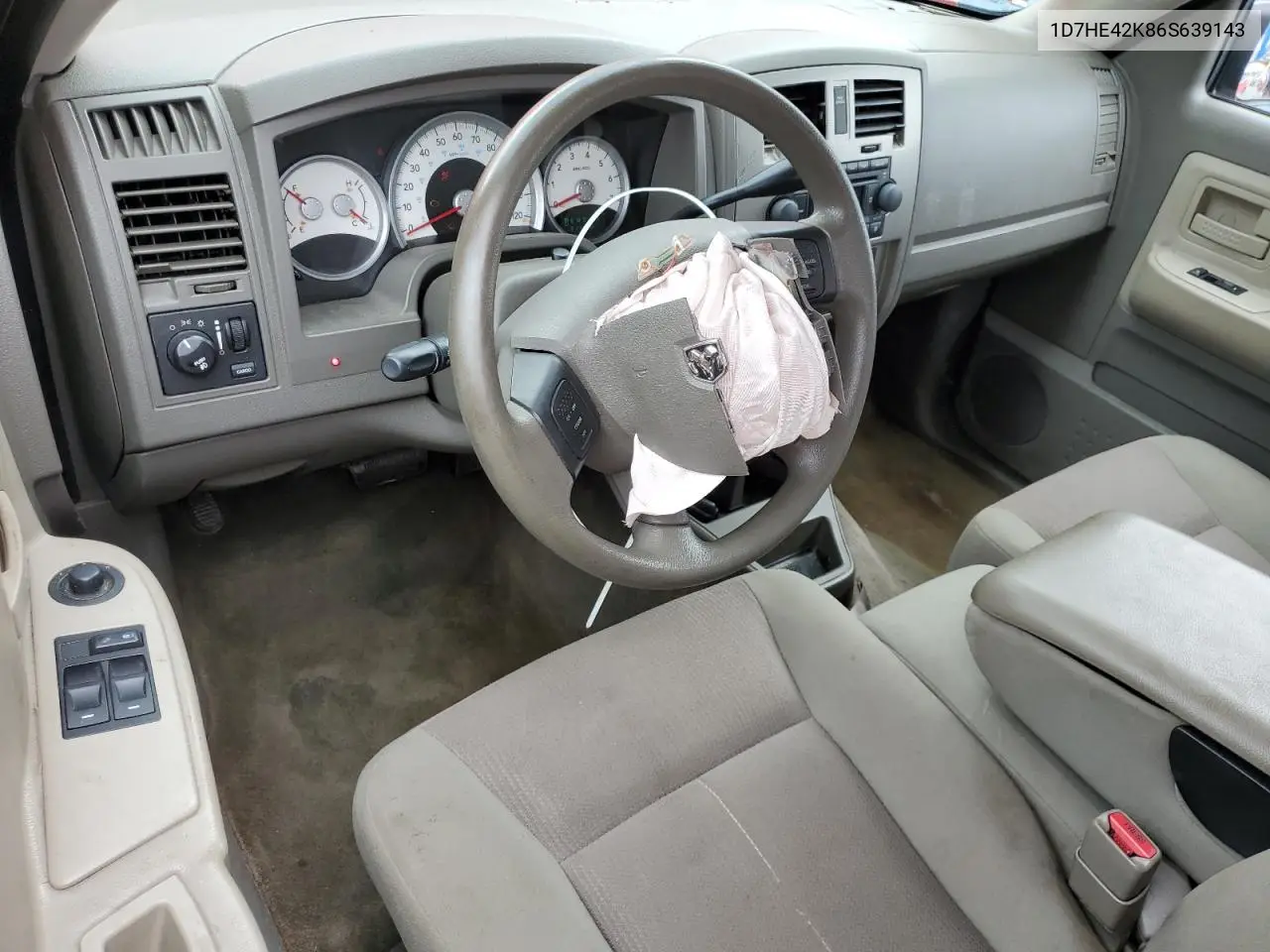 2006 Dodge Dakota Slt VIN: 1D7HE42K86S639143 Lot: 64590995