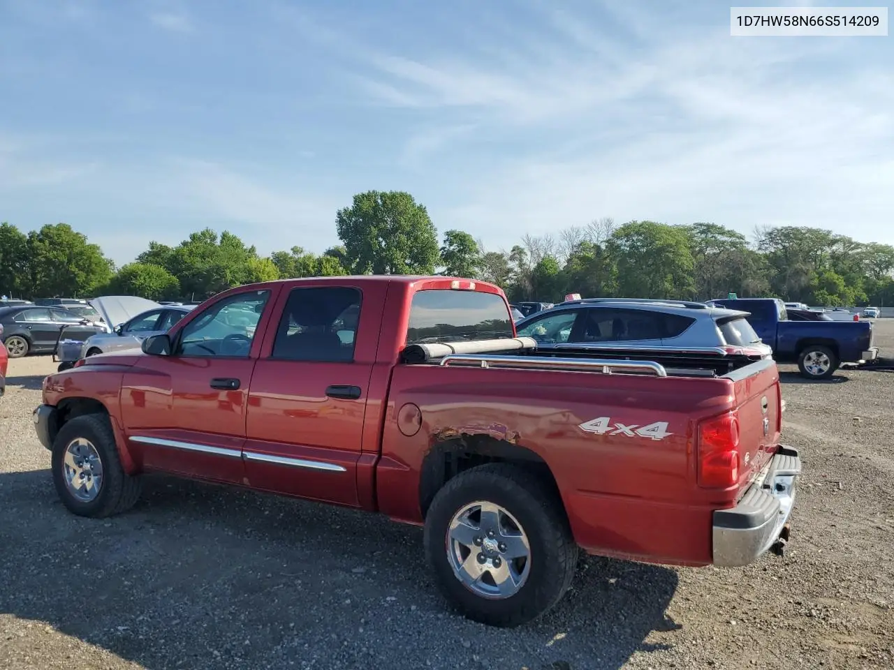 2006 Dodge Dakota Quad Laramie VIN: 1D7HW58N66S514209 Lot: 64679165
