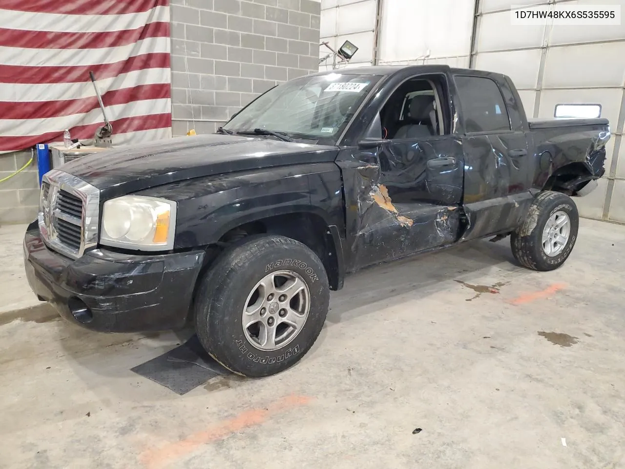 2006 Dodge Dakota Quad Slt VIN: 1D7HW48KX6S535595 Lot: 87180224