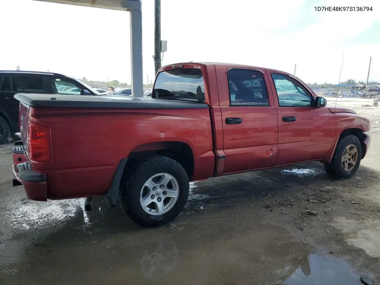 2007 Dodge Dakota Quad Slt VIN: 1D7HE48K97S136794 Lot: 54677505