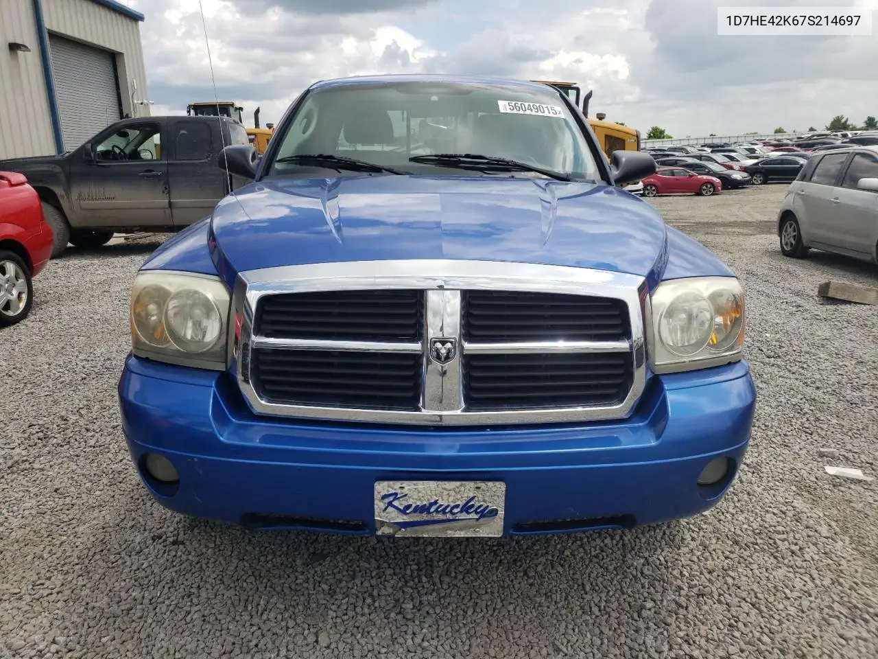 2007 Dodge Dakota Slt VIN: 1D7HE42K67S214697 Lot: 56049015