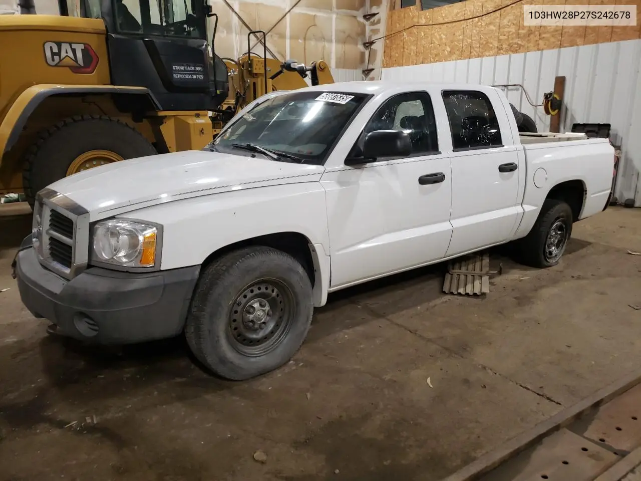 2007 Dodge Dakota Quad VIN: 1D3HW28P27S242678 Lot: 58687635