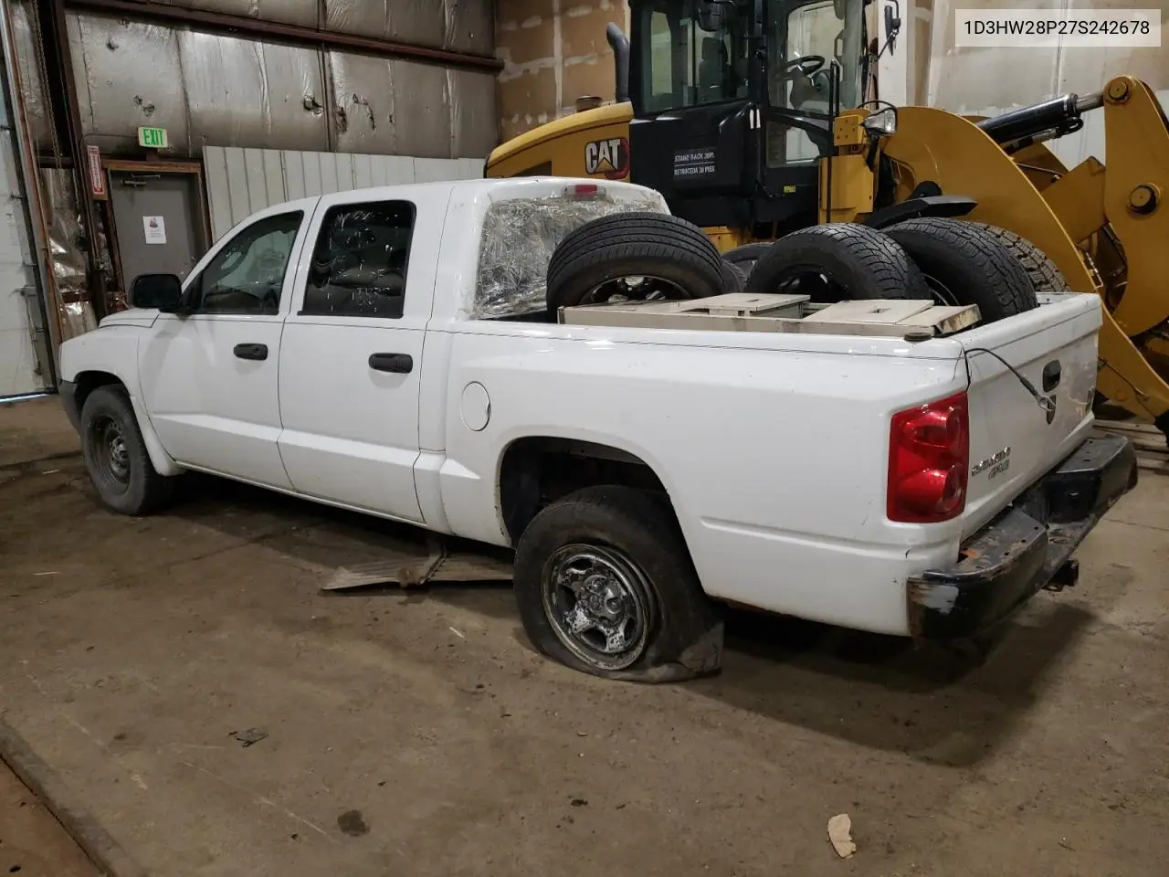 2007 Dodge Dakota Quad VIN: 1D3HW28P27S242678 Lot: 58687635