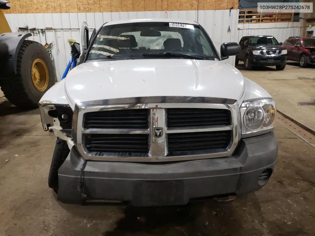 2007 Dodge Dakota Quad VIN: 1D3HW28P27S242678 Lot: 58687635