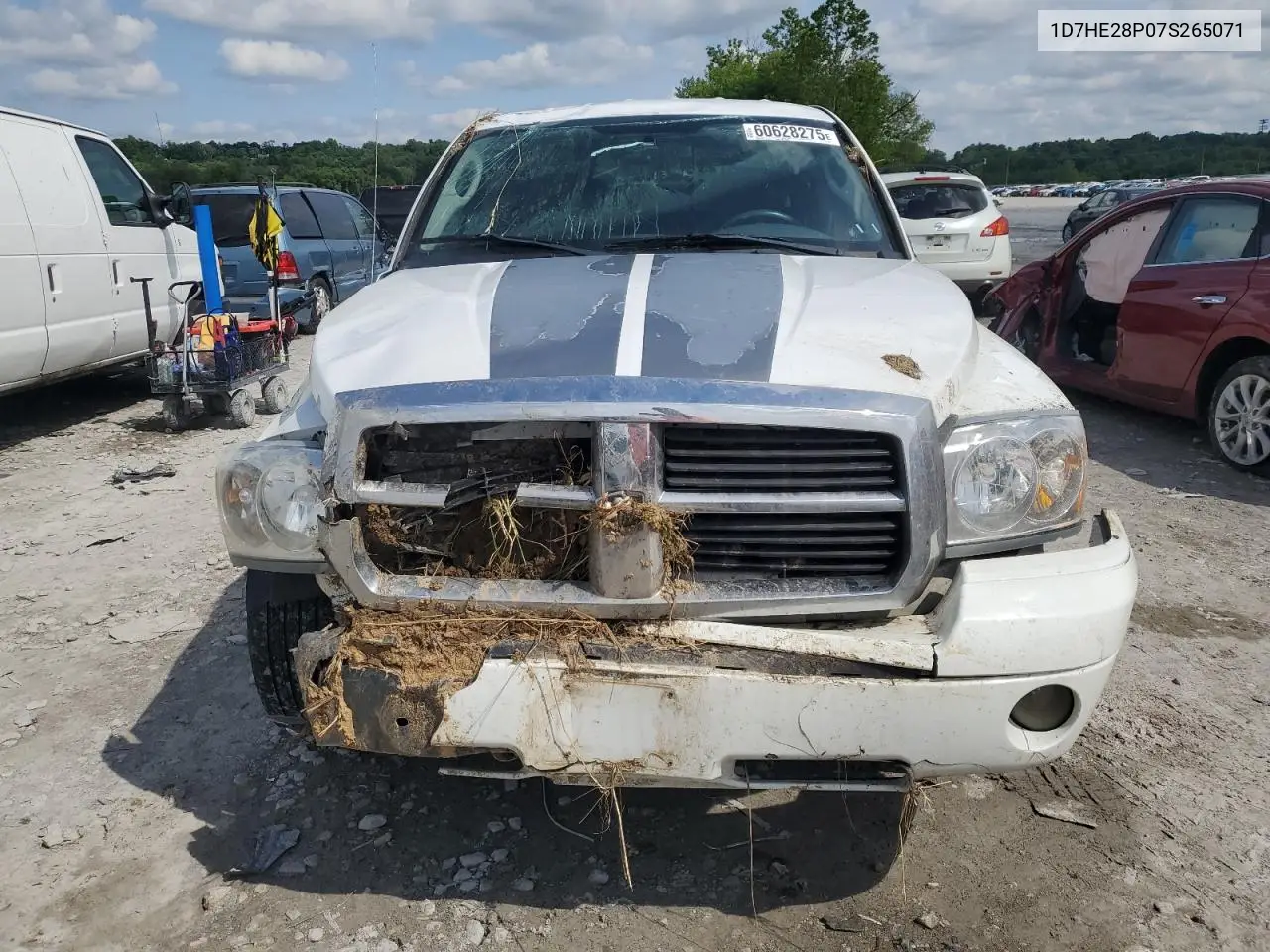 2007 Dodge Dakota Quad VIN: 1D7HE28P07S265071 Lot: 60628275