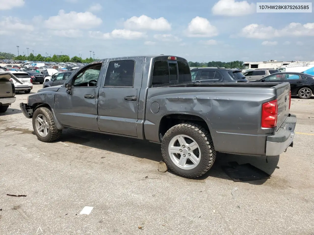 2007 Dodge Dakota Quad VIN: 1D7HW28K87S263585 Lot: 60899585