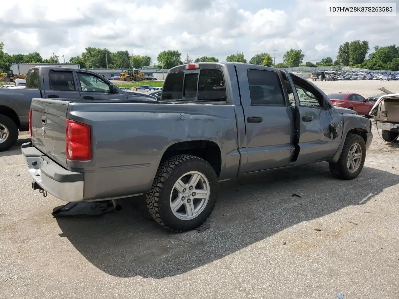 2007 Dodge Dakota Quad VIN: 1D7HW28K87S263585 Lot: 60899585