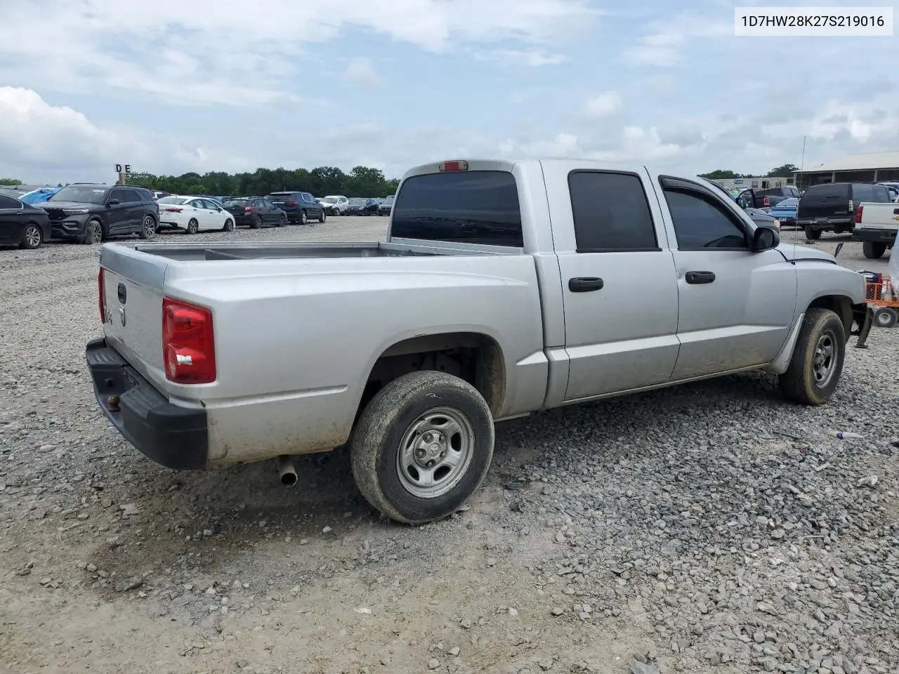 2007 Dodge Dakota Quad VIN: 1D7HW28K27S219016 Lot: 60975835