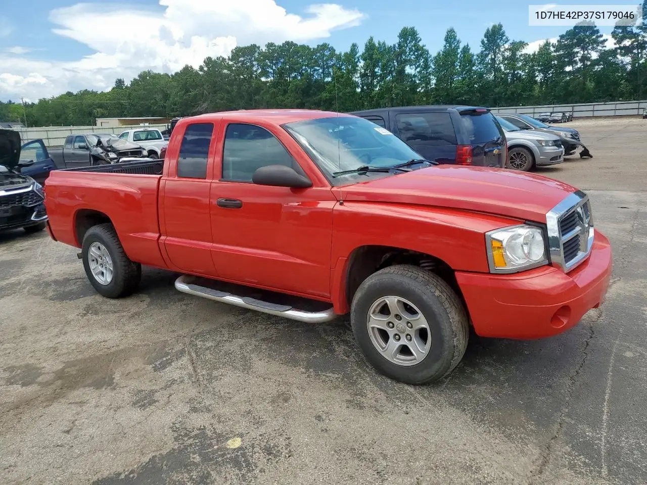 2007 Dodge Dakota Slt VIN: 1D7HE42P37S179046 Lot: 62610925