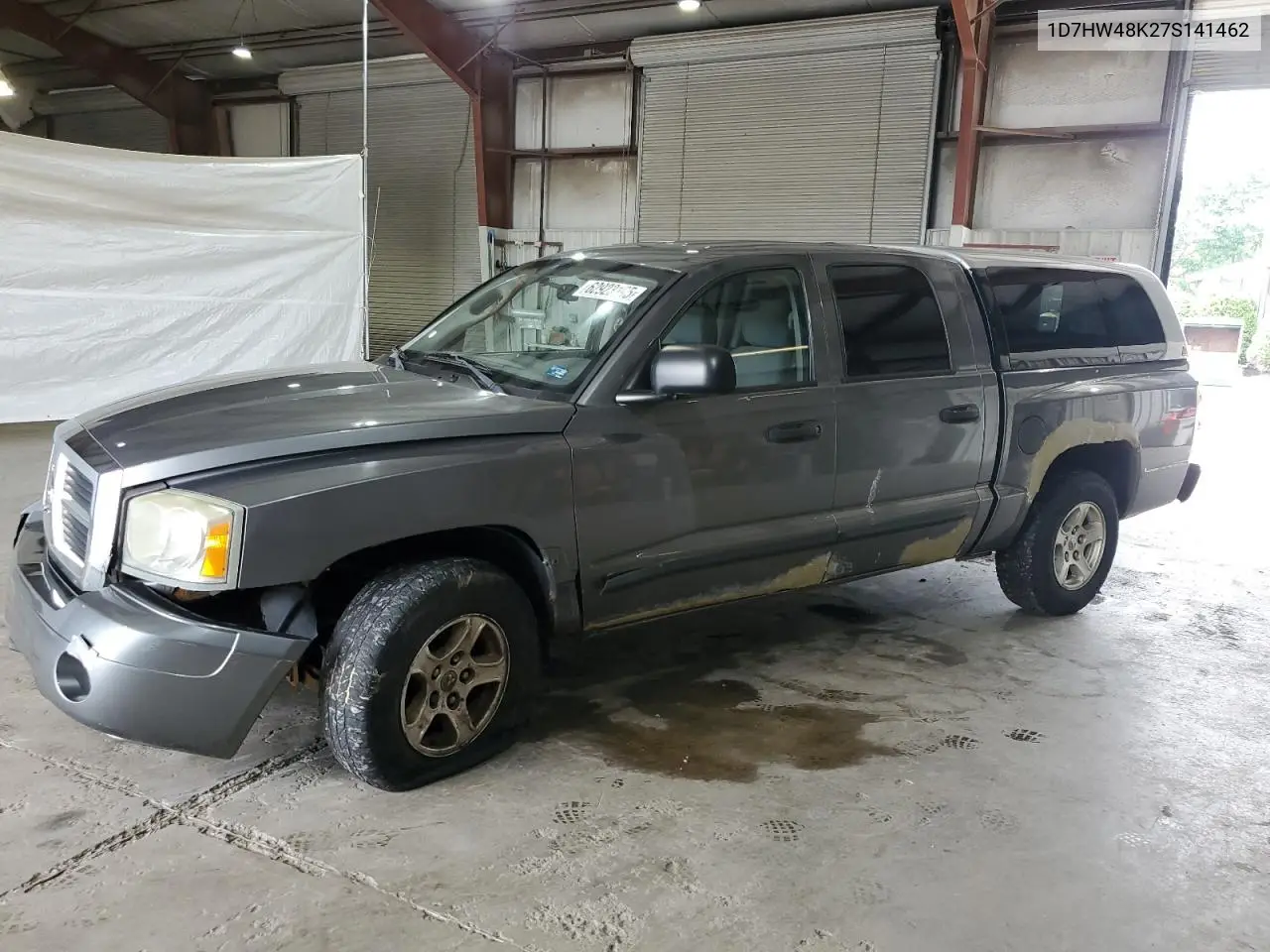 2007 Dodge Dakota Quad Slt VIN: 1D7HW48K27S141462 Lot: 62923195