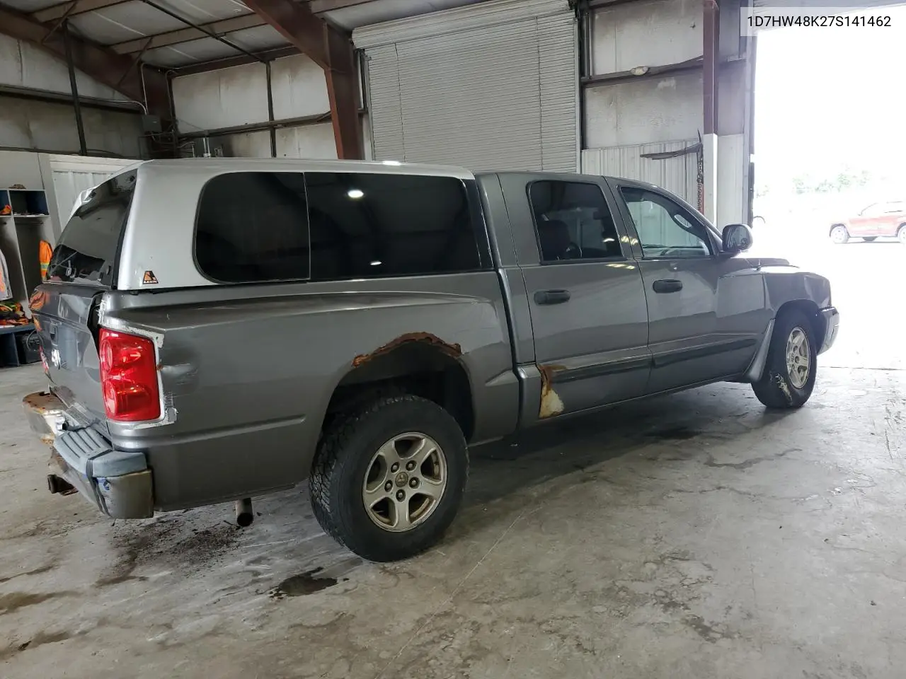 2007 Dodge Dakota Quad Slt VIN: 1D7HW48K27S141462 Lot: 62923195
