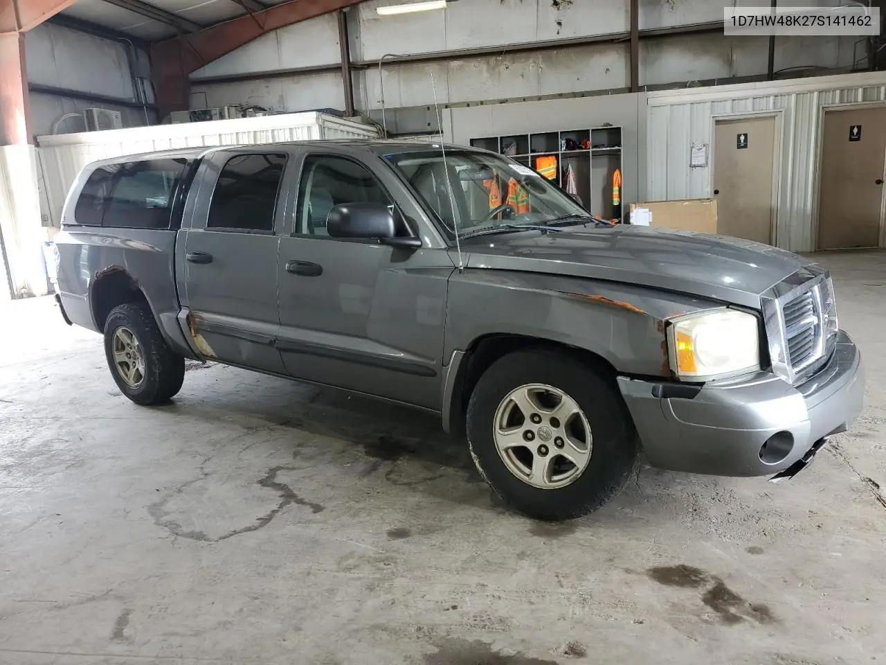 2007 Dodge Dakota Quad Slt VIN: 1D7HW48K27S141462 Lot: 62923195