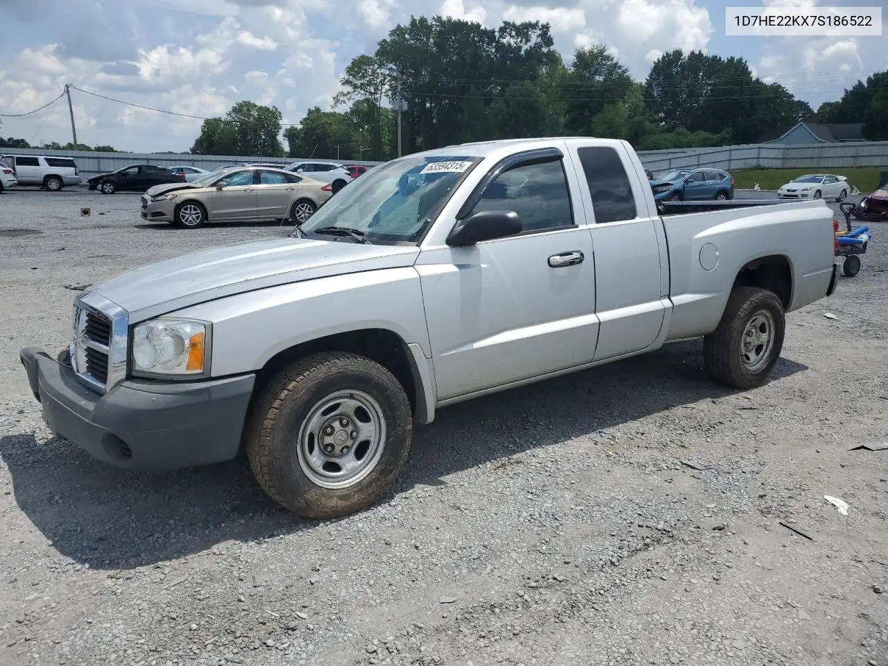2007 Dodge Dakota St VIN: 1D7HE22KX7S186522 Lot: 63594315