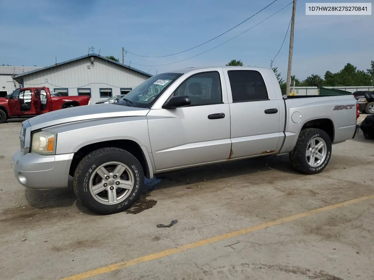 2007 Dodge Dakota Quad VIN: 1D7HW28K27S270841 Lot: 64657325