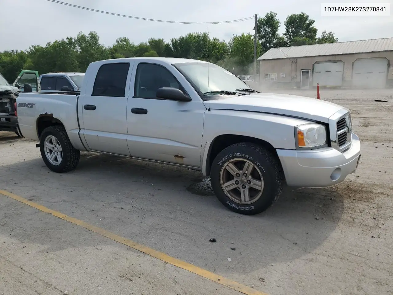 2007 Dodge Dakota Quad VIN: 1D7HW28K27S270841 Lot: 64657325