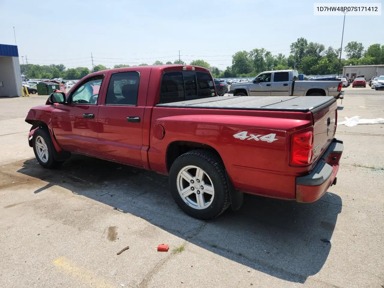 2007 Dodge Dakota Quad Slt VIN: 1D7HW48P07S171412 Lot: 64660735