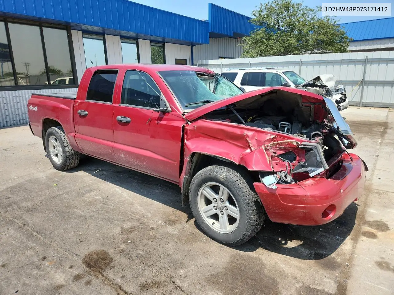 2007 Dodge Dakota Quad Slt VIN: 1D7HW48P07S171412 Lot: 64660735