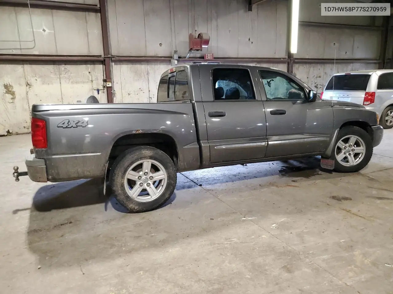 2007 Dodge Dakota Quad Laramie VIN: 1D7HW58P77S270959 Lot: 64900215